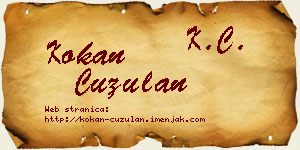 Kokan Ćuzulan vizit kartica
